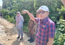 Percepatan Program 100 Hari Kerja, Bupati Butur Tinjau Jalan Rusak