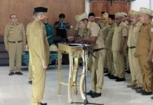 Bupati Butur Lantik 40 Pj Kepala Desa