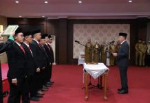 Gubernur Sultra Lantik Direksi dan Dewan Pengawas PERUMDA Utama Sultra