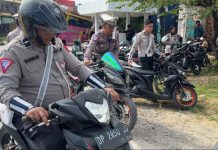 Puluhan Motor Knalpot Brong di Kendari Terjaring Razia Operasi Patuh Anoa 2025