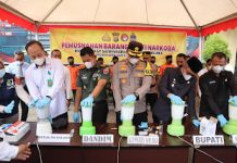 Polres Kolaka Musnahkan 1,4 Kg Narkoba