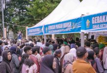 Bank Sultra Salurkan 1.274 Voucher Belanja Gerakan Pangan Murah di Eks MTQ Kendari