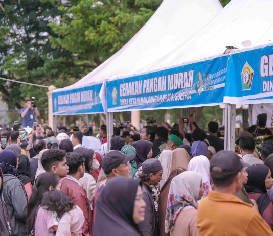 Bank Sultra Salurkan 1.274 Voucher Belanja Gerakan Pangan Murah di Eks MTQ Kendari