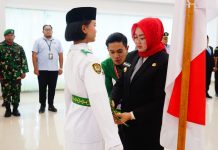 43 Anggota Paskibraka Kota Kendari dan 7 Duta Pancasila Dikukuhkan