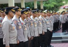 3.107 Personel Gabungan Polda Sultra dan Polresta Kendari Amankan Demonstrasi