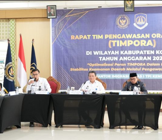 Optimalkan Sinergi dalam Menjaga Keamanan Daerah, Imigrasi Kendari Rapat Timpora di Kolaka