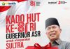 Kado HUT ke-81 RI, Gubernur Sultra Turunkan Pajak Kendaraan Bermotor