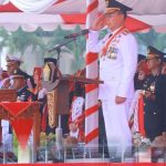 Gubernur ASR Inspektur Upacara HUT ke-81 RI, Wagub Hugua Dampingi Menteri KKP di KNMP Sorue